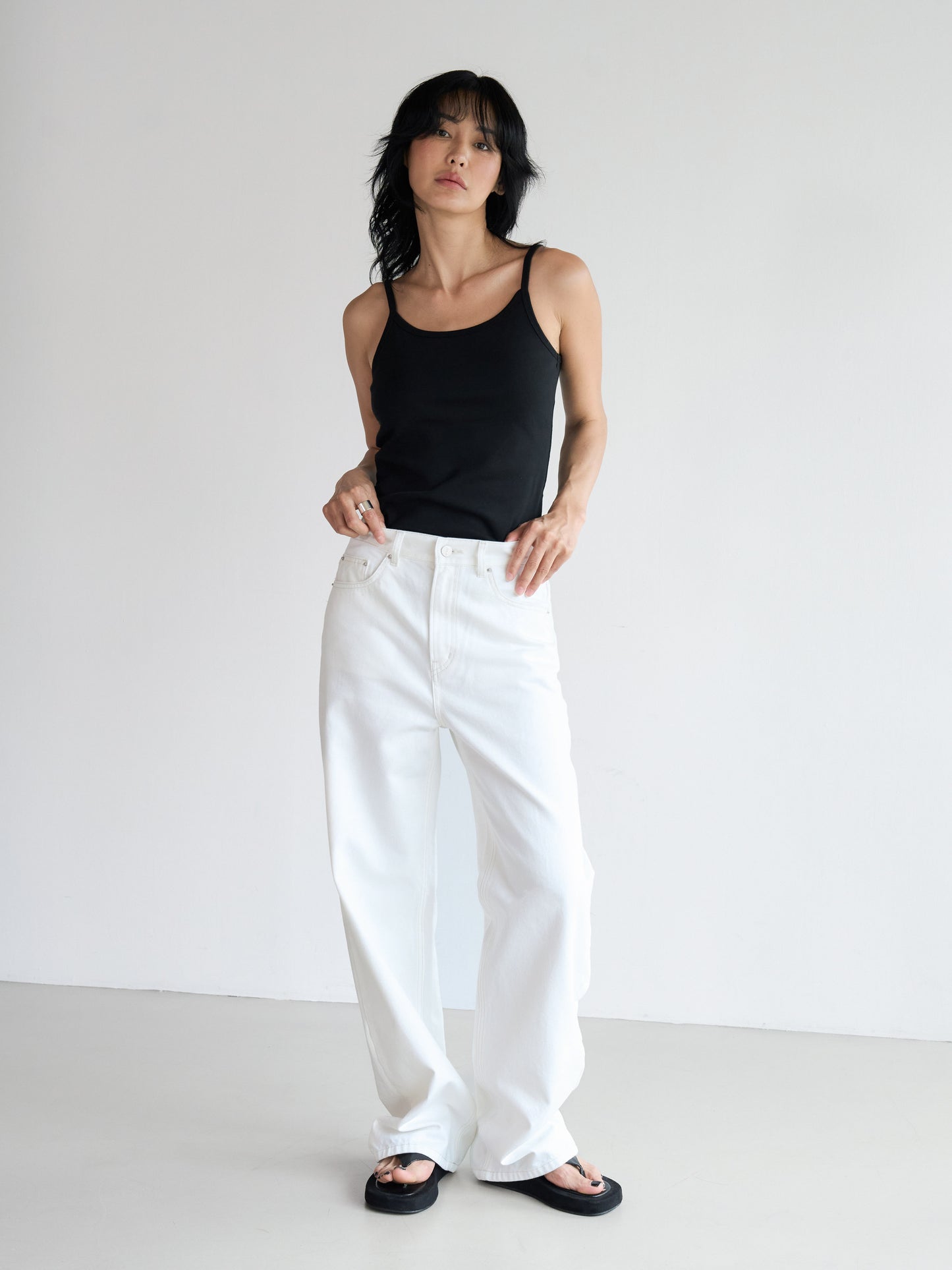 【MAGJAY】Straight Banding Denim