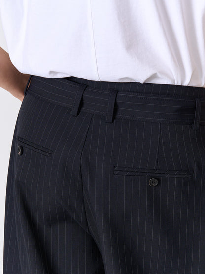[MAGJAY][Pluvi] Stripe Belted Trousers