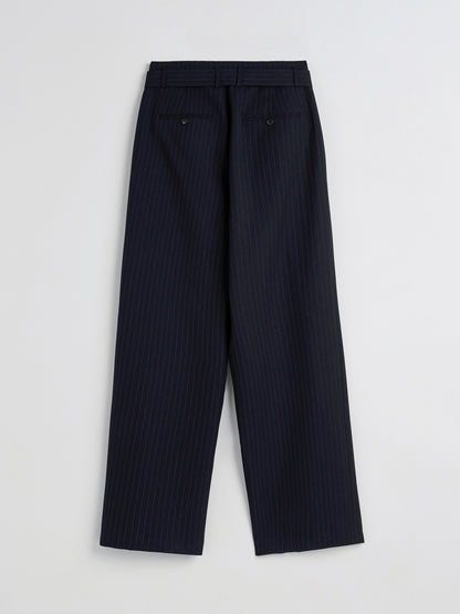 [MAGJAY][Pluvi] Stripe Belted Trousers