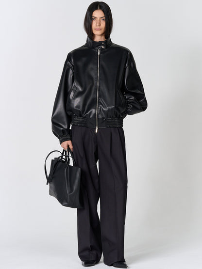 [MAGJAY] Solid Stripe Colorblock Tapered Trousers