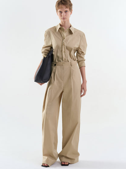 [MAGJAY][Plubi] Unbalanced Flap Trousers