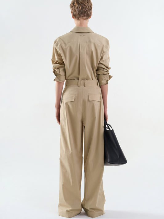 [MAGJAY][Plubi] Unbalanced Flap Trousers