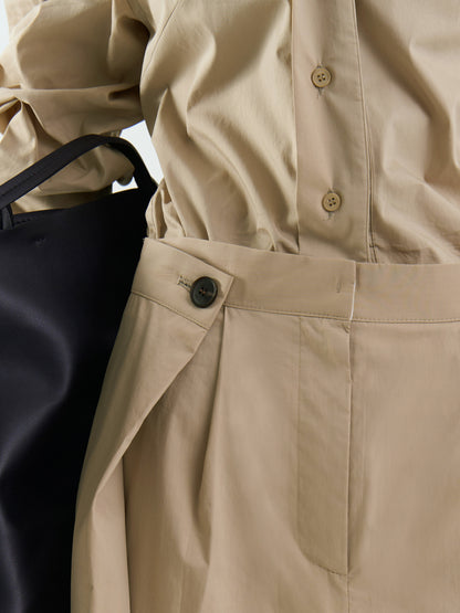 [MAGJAY][Plubi] Unbalanced Flap Trousers