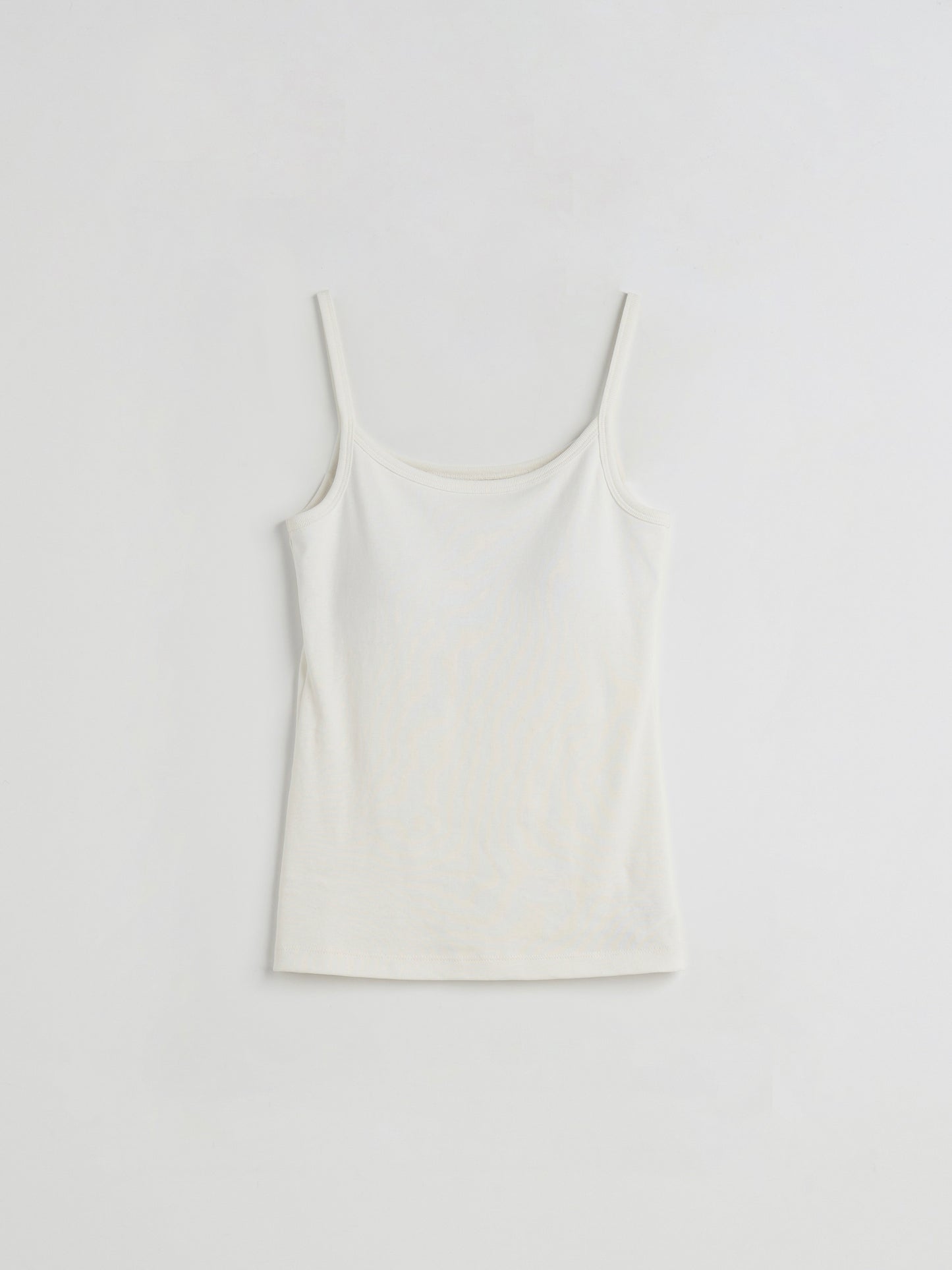 Cotton Fitted U-Neck Sleeveless Top 