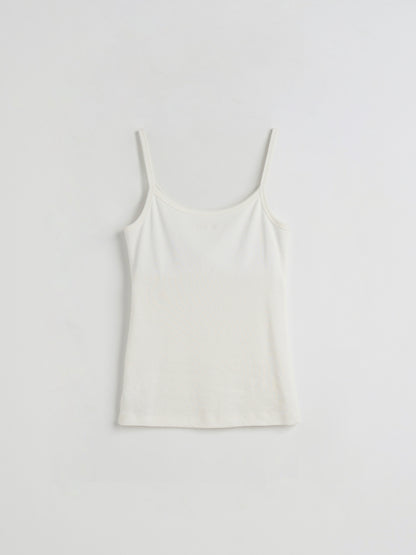 [MAGJAY] Cotton Fitted U-Neck Sleeveless Top