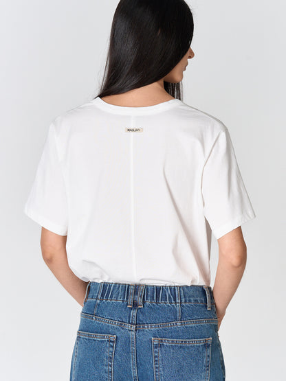 [MAGJAY] Silket U-Neck T-Shirt