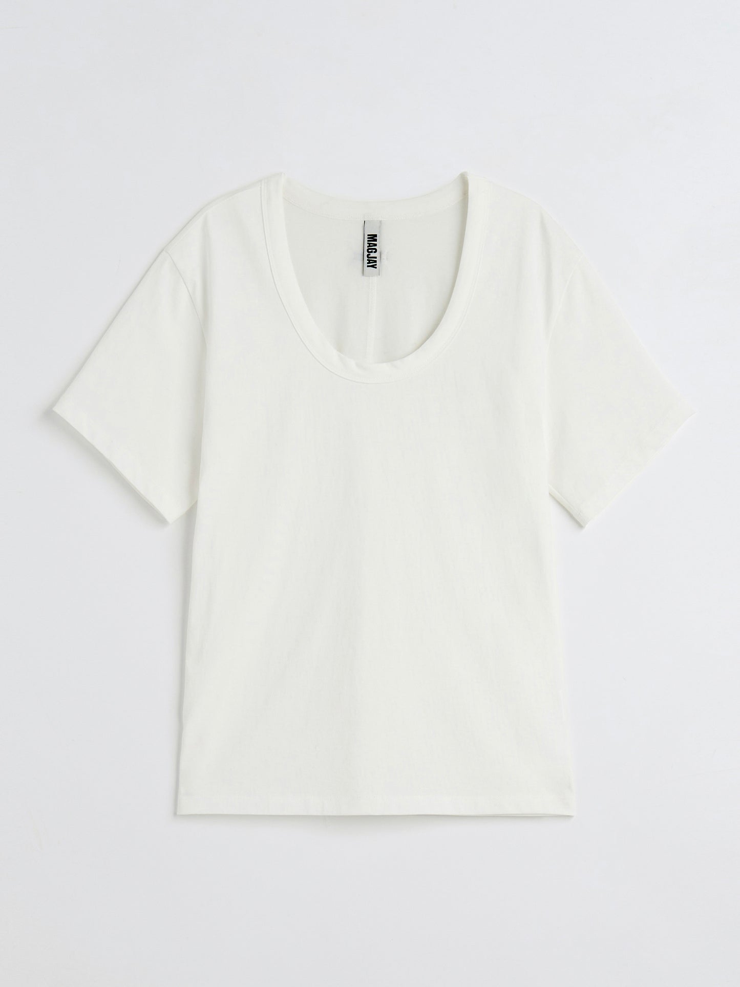 【MAGJAY】Silket U-Neck T-Shirt