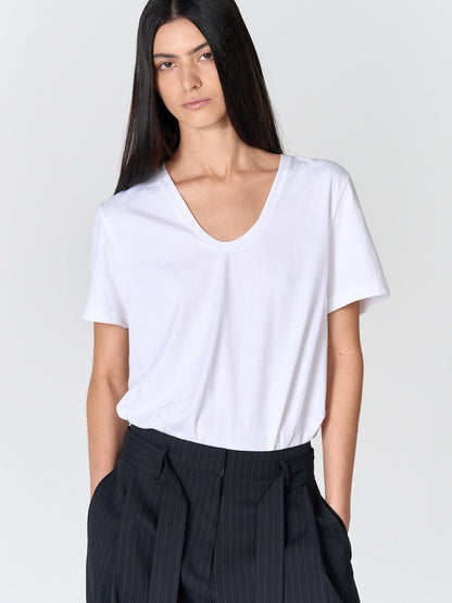 [MAGJAY] Soft cotton U-neck T-shirt