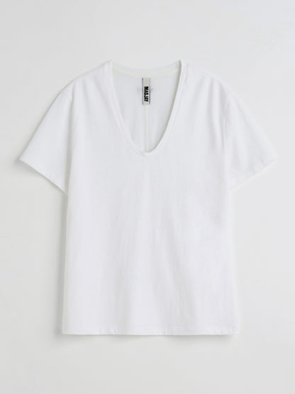 [MAGJAY] Soft cotton U-neck T-shirt