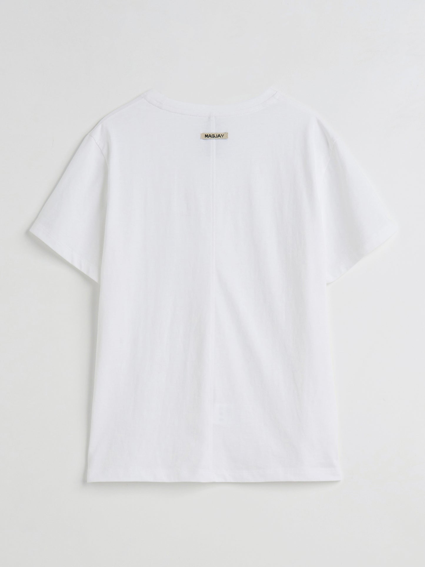【MAGJAY】Soft cotton u-neck t-shirt