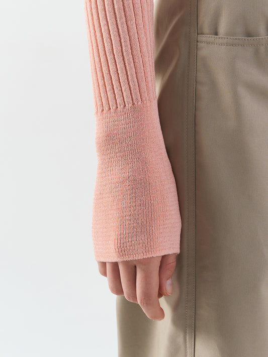 [MAGJAY] Rib V-Neck Cardigan-Pink