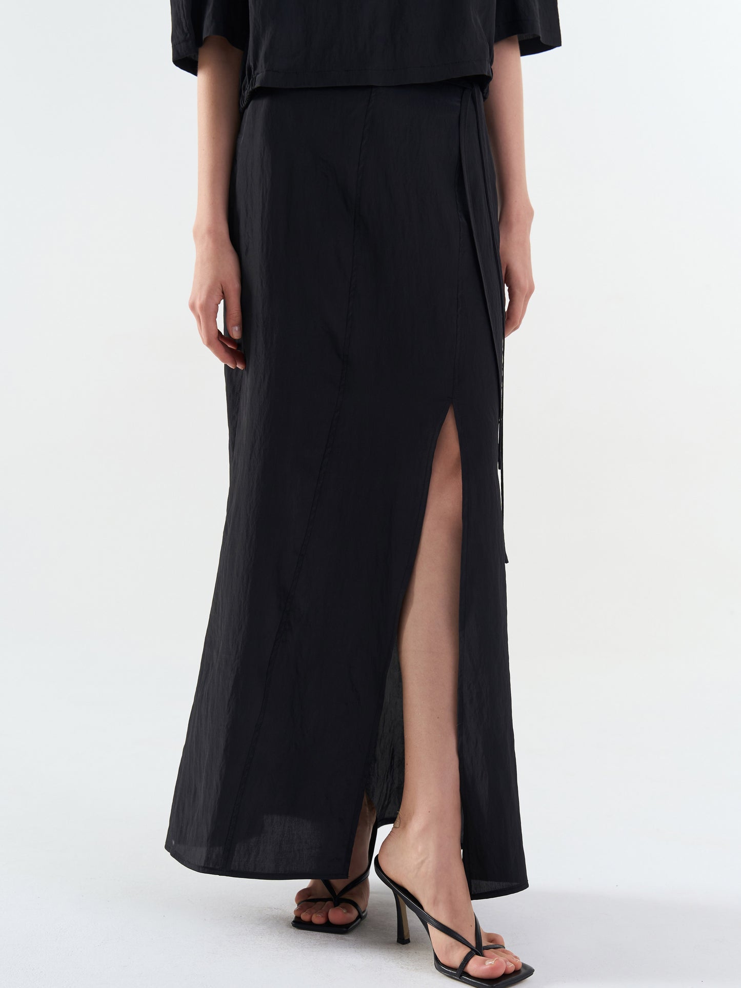 【MAGJAY】[Namun Plubi] Breeze Slit Midi Skirt