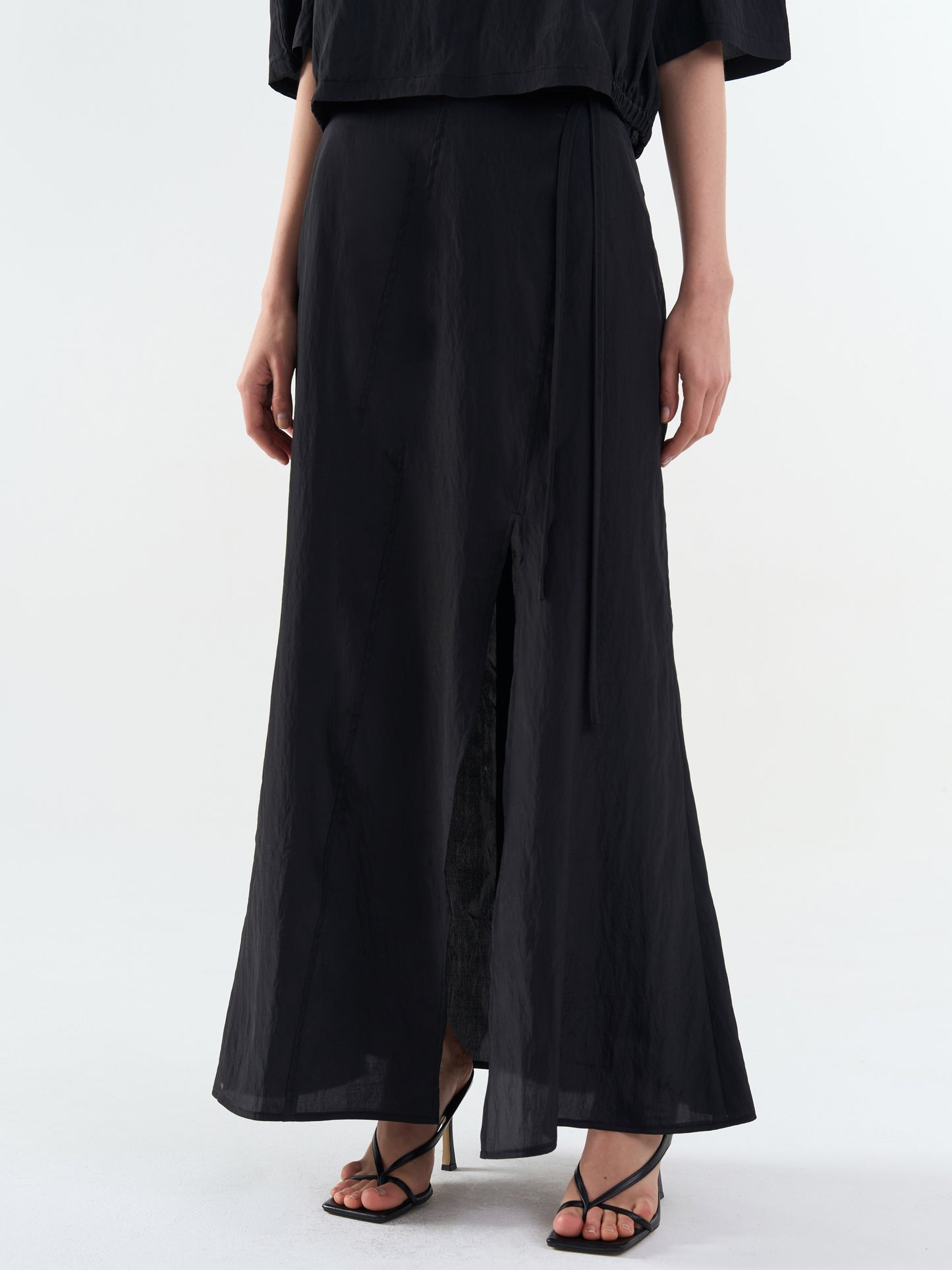 【MAGJAY】[Namun Plubi] Breeze Slit Midi Skirt