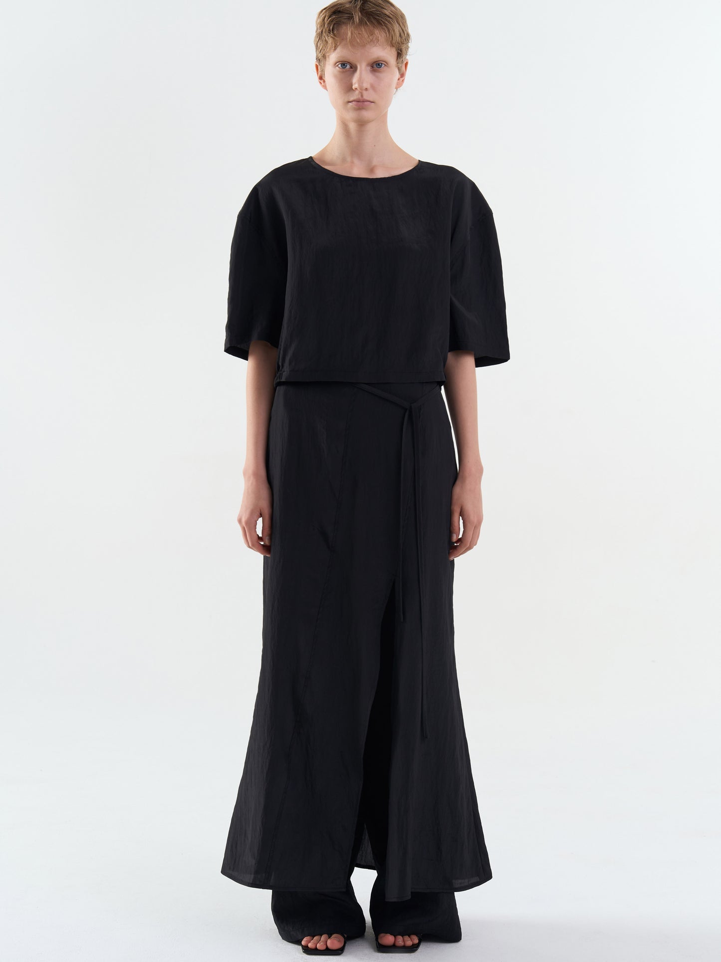 【MAGJAY】[Namun Plubi] Breeze Slit Midi Skirt