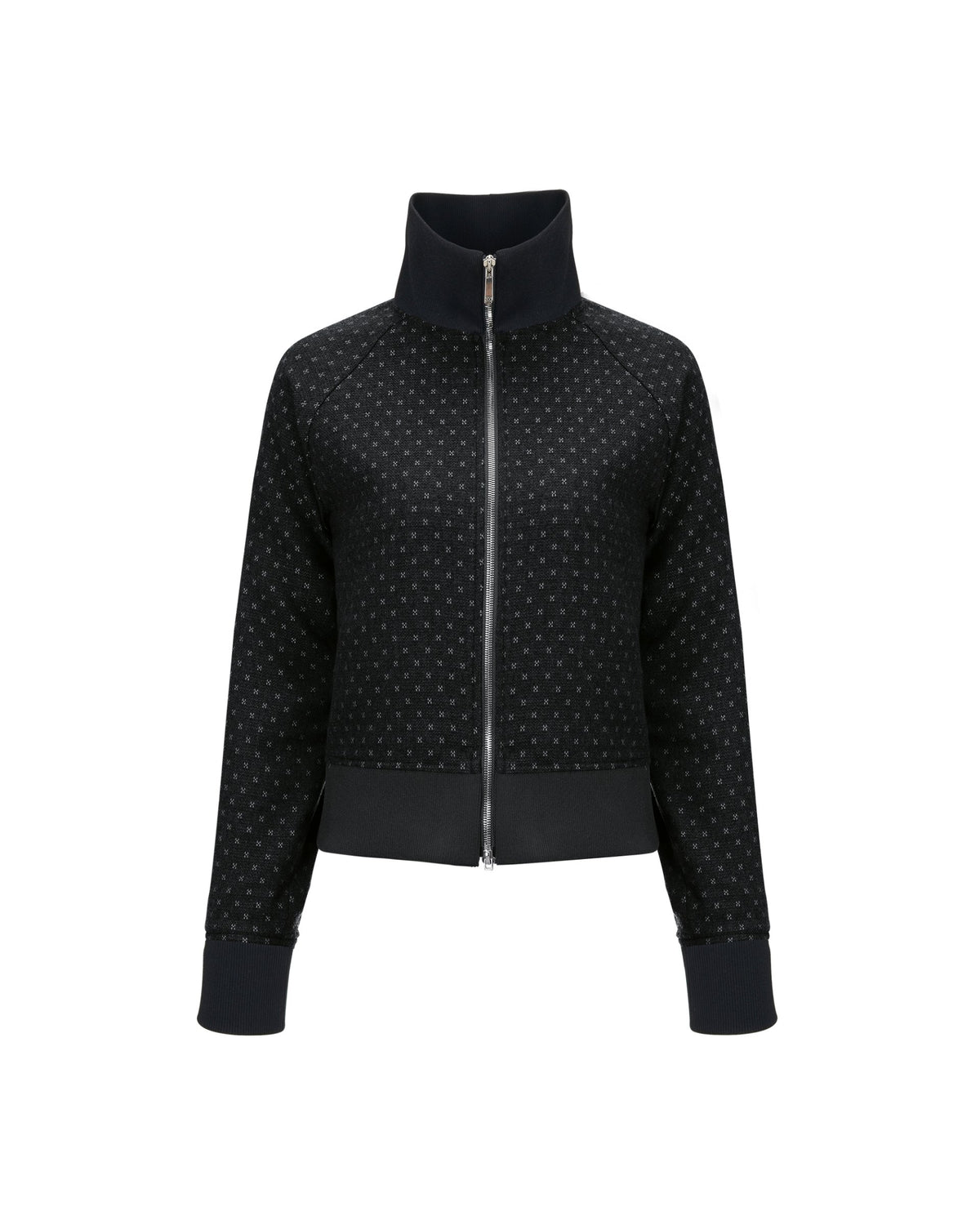 WOOL TRACK JUMPER Black