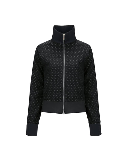 WOOL TRACK JUMPER Black