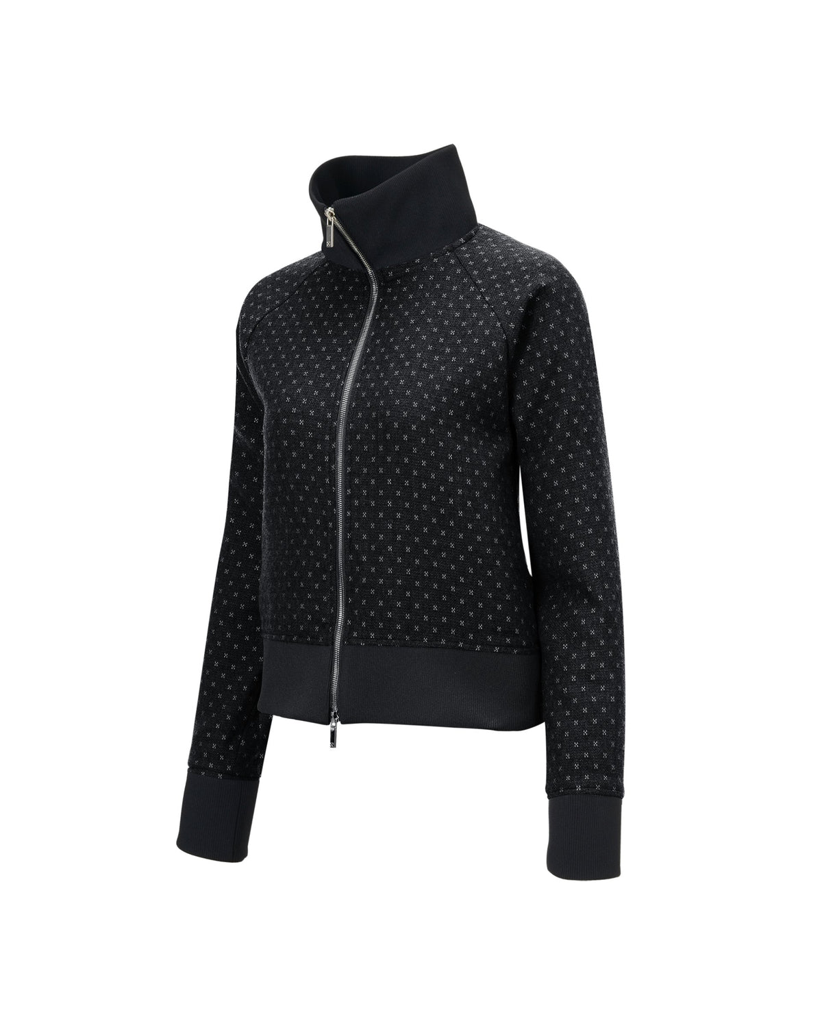 WOOL TRACK JUMPER Black
