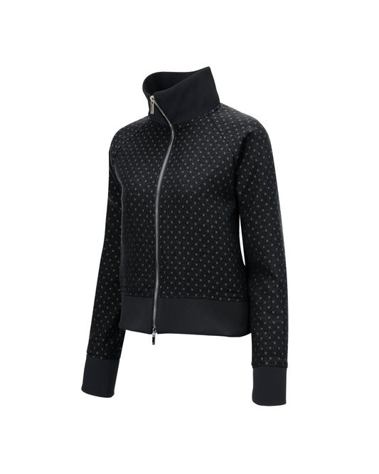 WOOL TRACK JUMPER Black