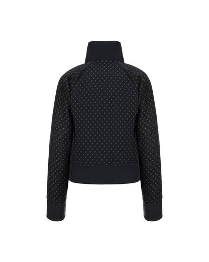 WOOL TRACK JUMPER Black