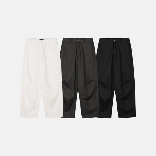 3D Wide Tuck Pants