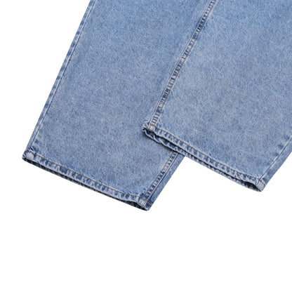 Wide Tuck Denim Pants