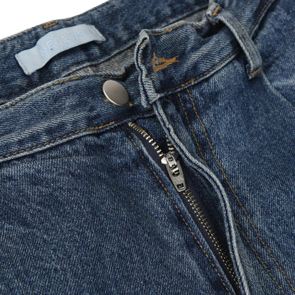 Wave Washed Wide Denim Pants