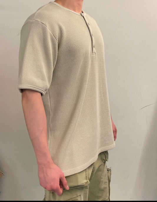Waffle Henley Short Sleeve Tee