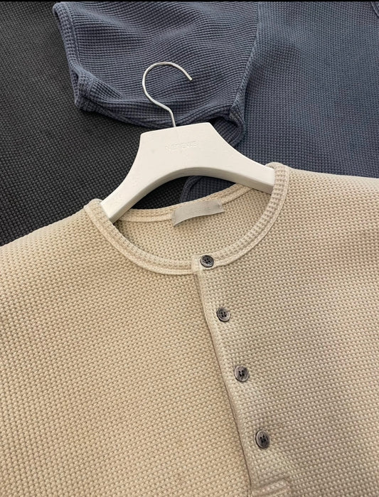 Waffle Henley Short Sleeve Tee