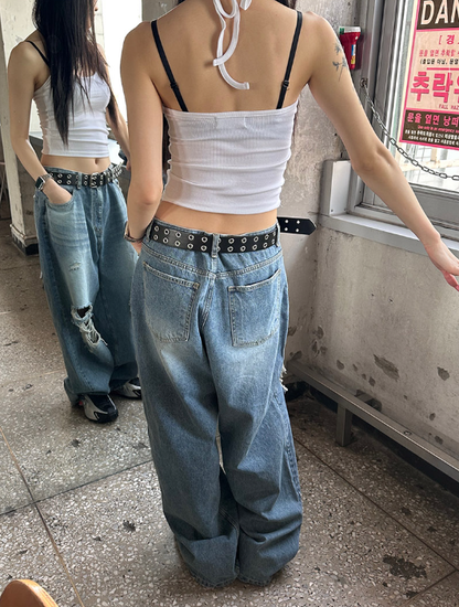 DESTROYED VINTAGE WIDE DENIM