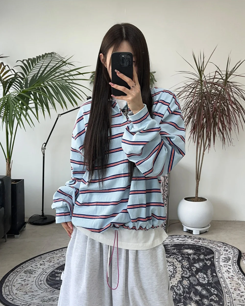 STRIPED RUGBY POLO SHIRT