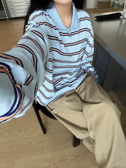 STRIPED RUGBY POLO SHIRT