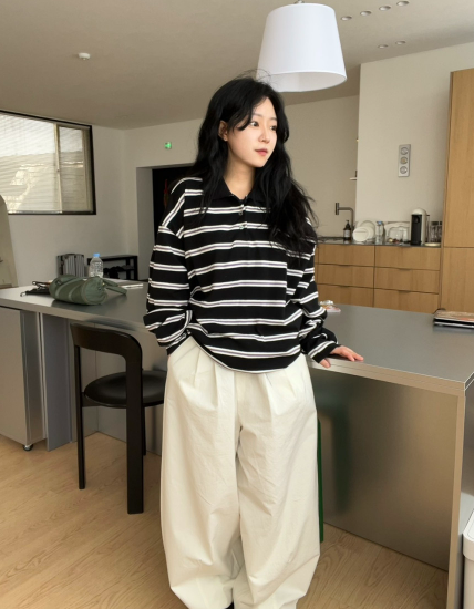 STRIPED RUGBY POLO SHIRT