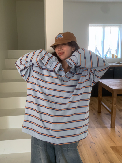 STRIPED RUGBY POLO SHIRT