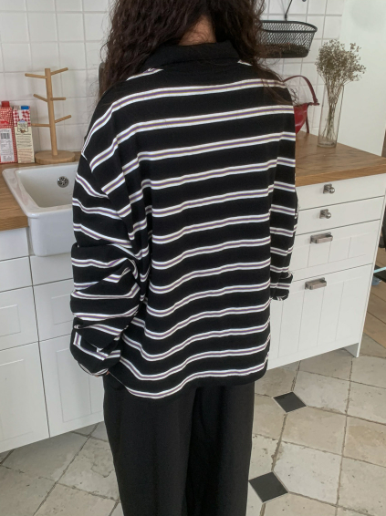 STRIPED RUGBY POLO SHIRT