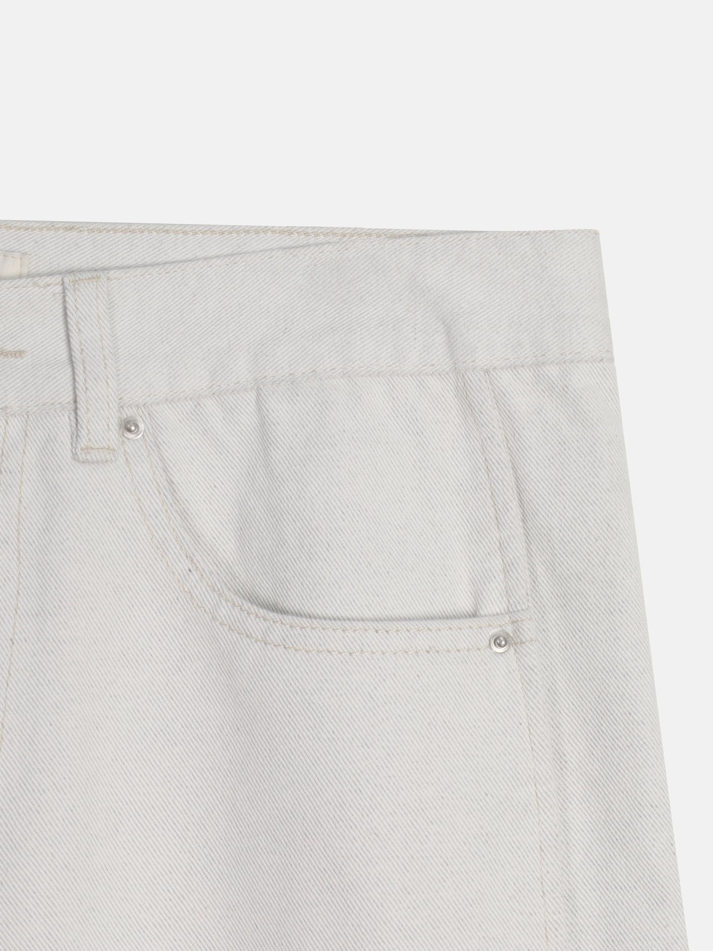 Wide Straight Denim Pants (2 Colors)