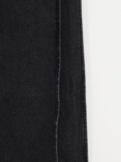 Wide Straight Denim Pants (2 Colors)