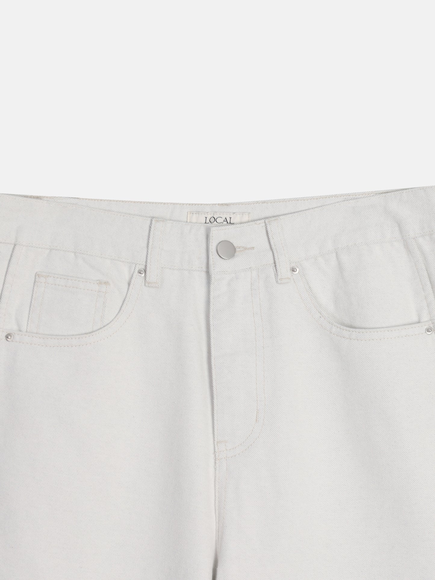 Wide Straight Denim Pants (2 Colors)