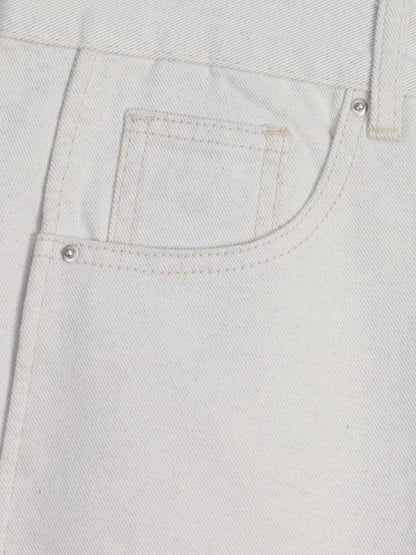 Wide Straight Denim Pants (2 Colors)