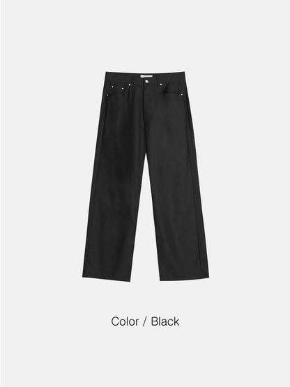 Minimal Wide Straight Pants