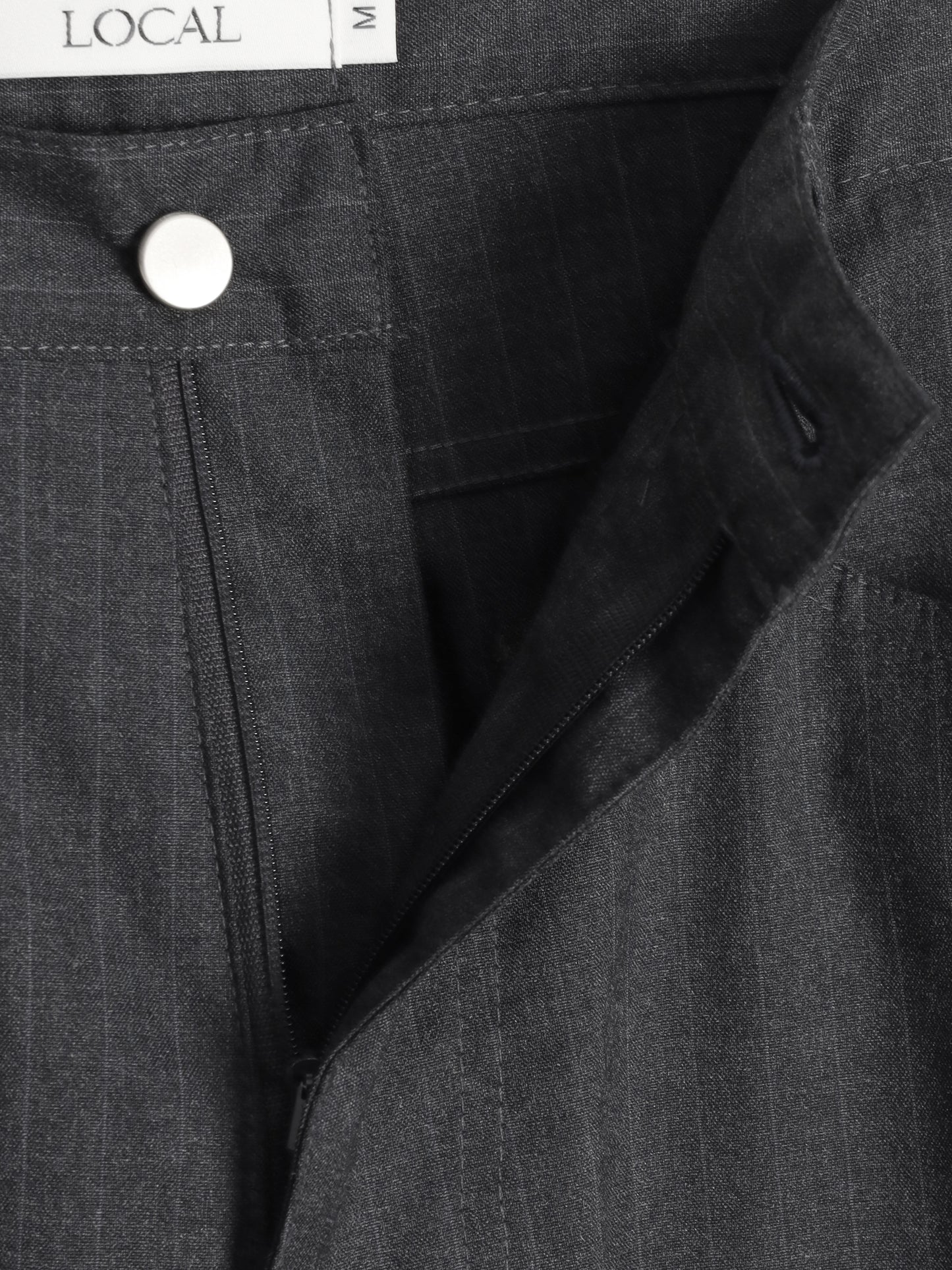 Pinstripe Wide Straight Pants