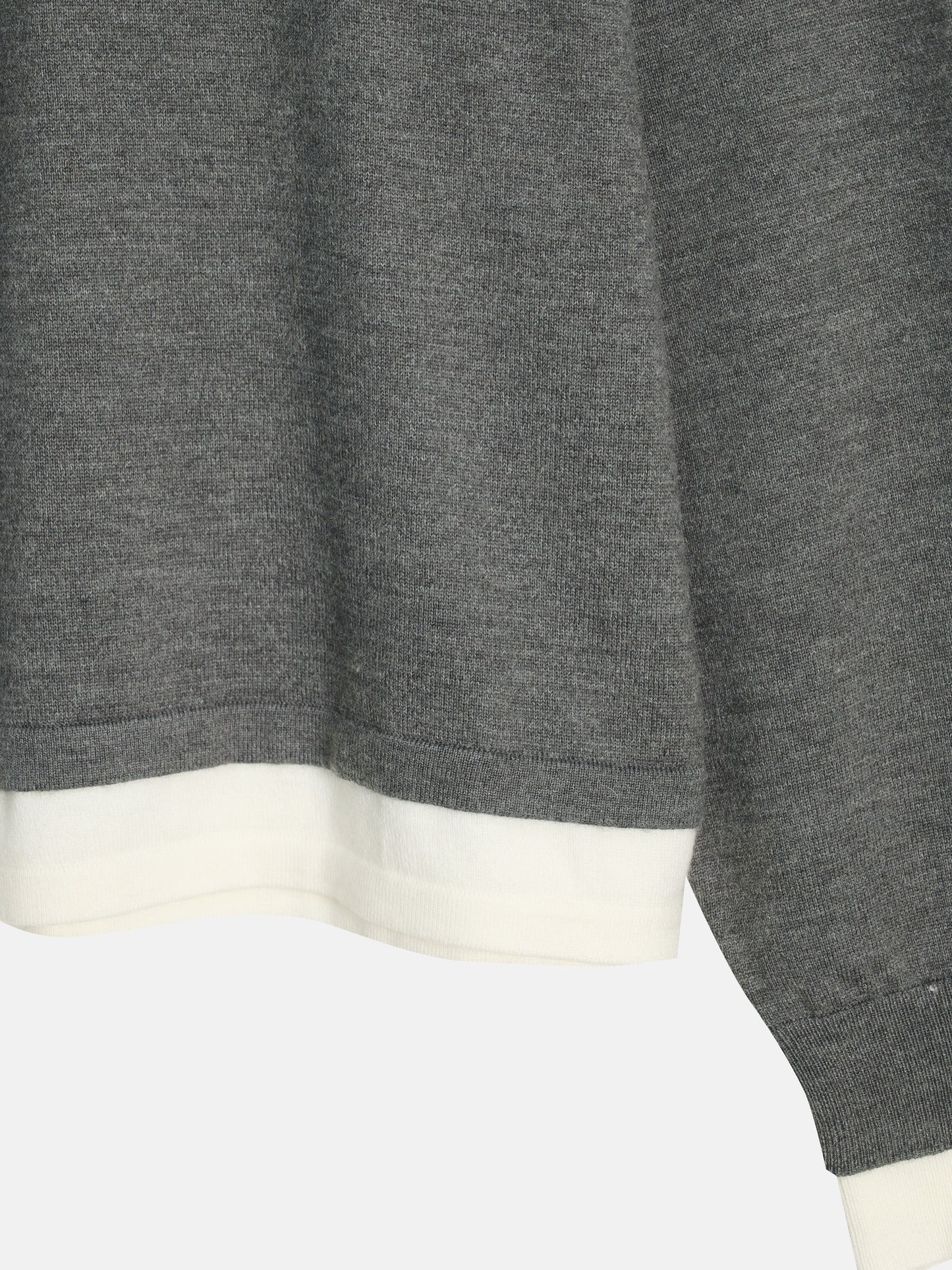 Layered Contrast Knit Top