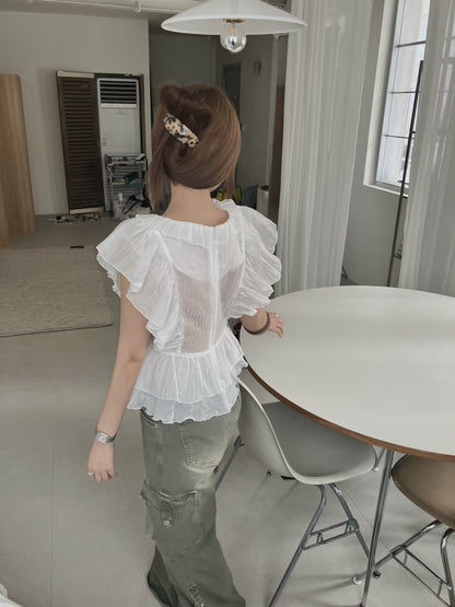 【A MA:DE 2026SS】Table blouse ( 4color )