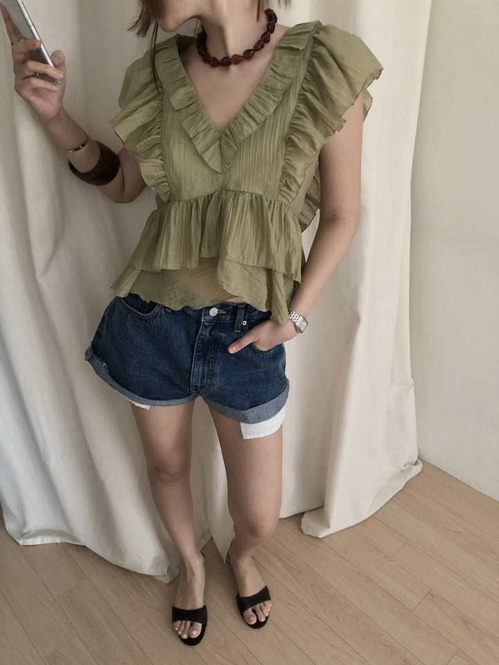 [A MA:DE 2026SS] Silhouette Blouse (2color)