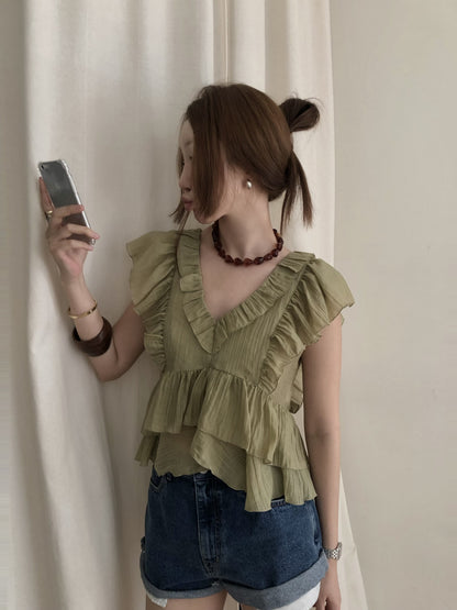 【A MA:DE 2026SS】Table blouse ( 4color )