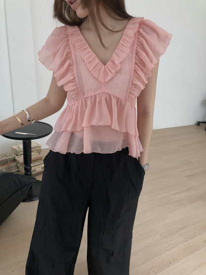 【A MA:DE 2026SS】Table blouse ( 4color )