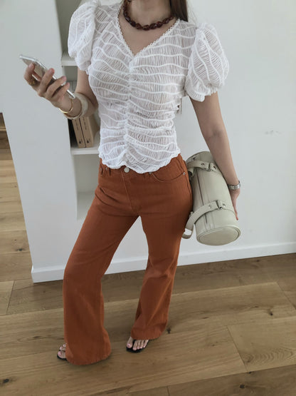 【A MA:DE 2026SS】Sheer blouse ( 2color )