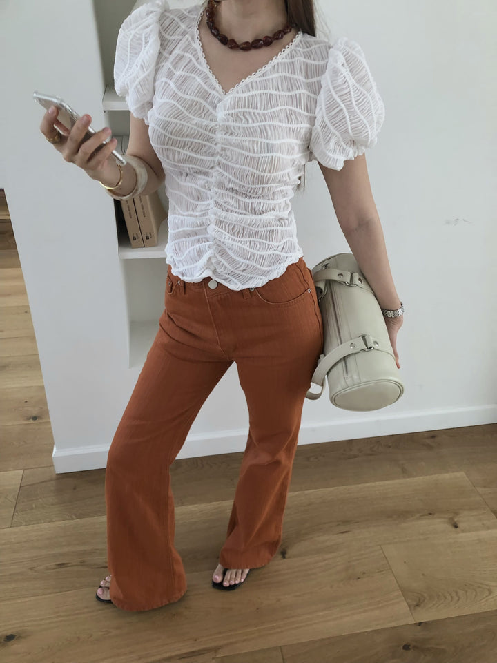 [A MA:DE 2026SS] Silhouette Blouse (2color)