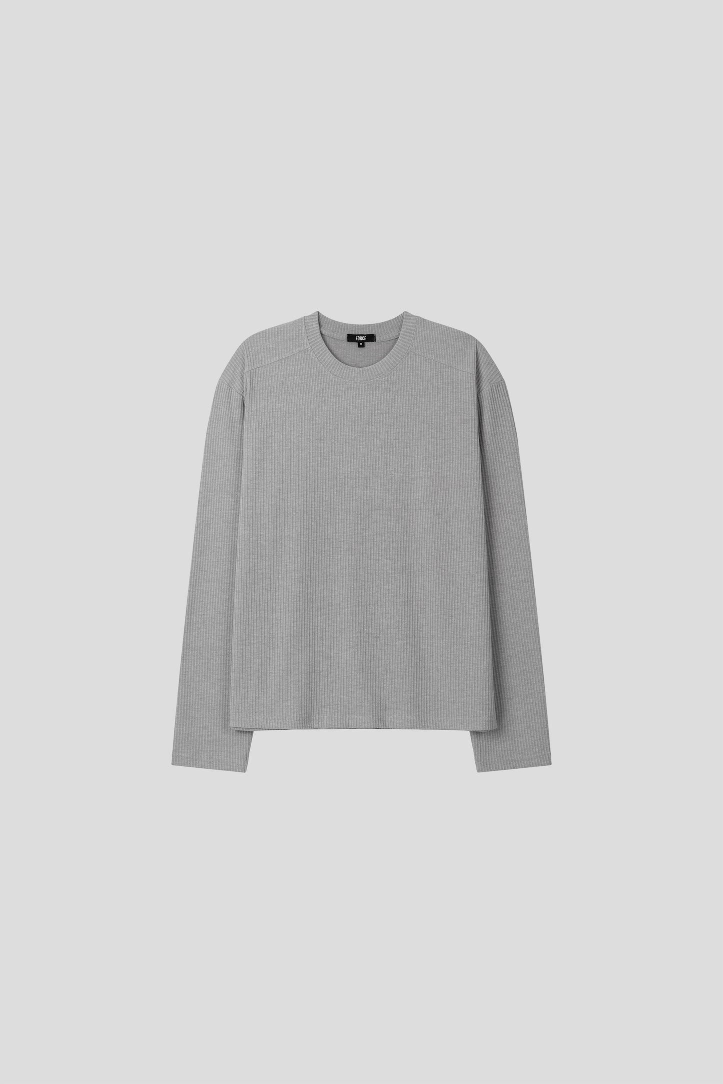 Chrome Muscle Ribbed Long Sleeve T-shirt