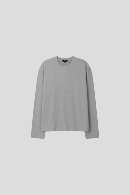 Chrome Muscle Ribbed Long Sleeve T-shirt