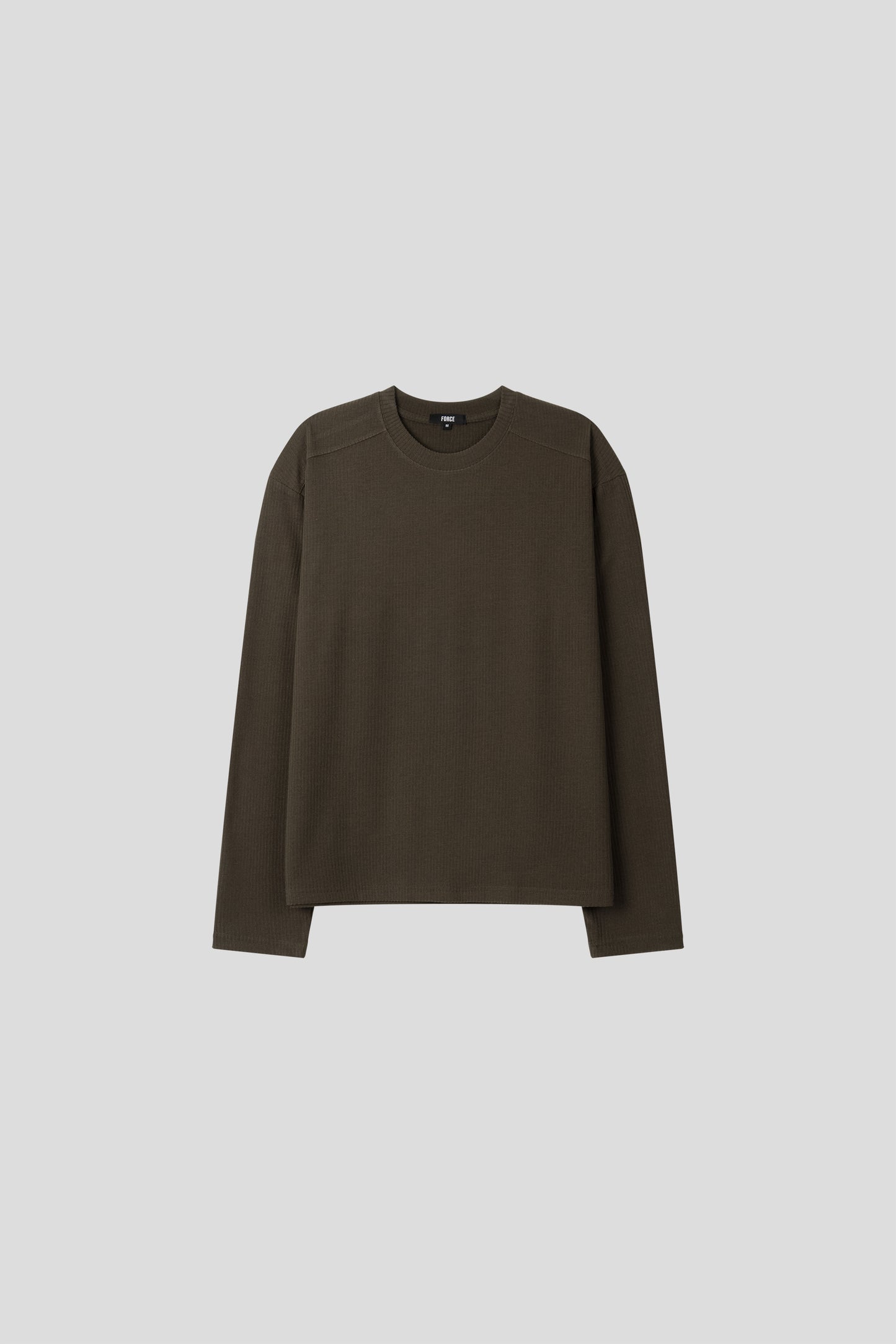 Chrome Muscle Ribbed Long Sleeve T-shirt